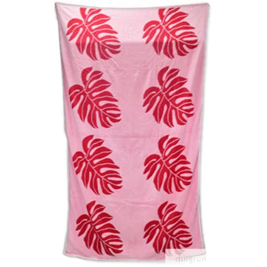 2015 wholesale 100 cotton jacquard beach towel