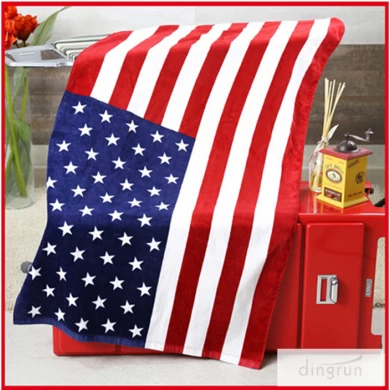 American flag beach towel