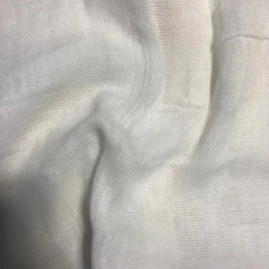 中国厂家100％纯棉纯白色婴儿婴幼儿林Burp布料尿布
