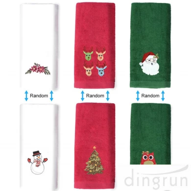 Christmas Hand Towels 100% Pure Cotton Bathroom Kitchen Towels