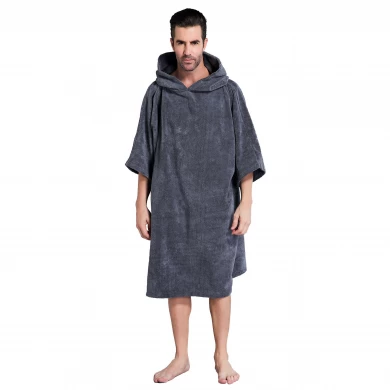 Custom Logo Super Absorb Changing Towel Bath Robe Surf Poncho Towel
