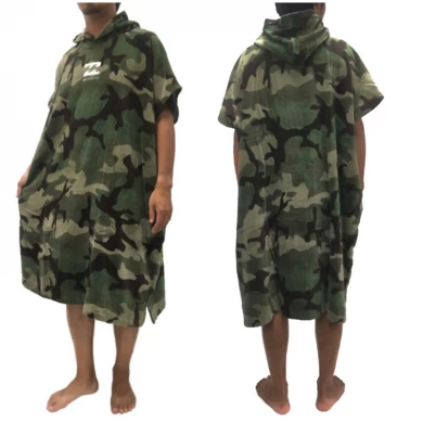 Customized Adult Surf Poncho Towel Reactive Print