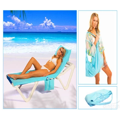 Folding fashionable beach towel bag