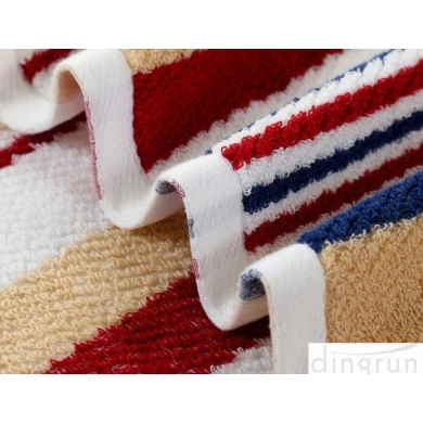 Jacquard,AZO Free Soft Touch Striped Terry Customized Cotton Bath Towel 60*120cm