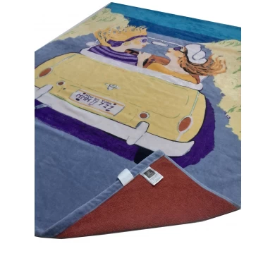 Microfiber custom printed beach towels