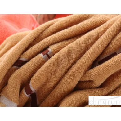 Natural anti-bacterial, Thickened Soft Touch velour Custom Bath Towel OEM Design