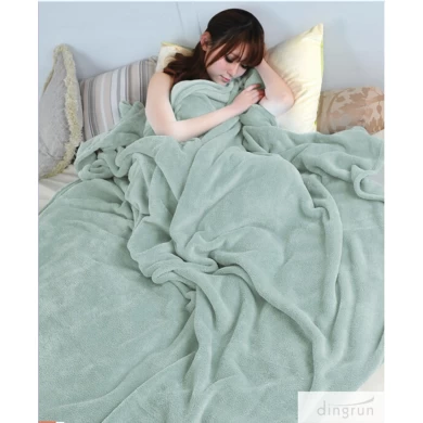 Ready to Ship Soft Coral Fleece Blanket In Stock