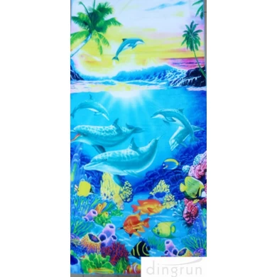 Supper Soft  Cotton Custom Printed Beach Towels Dryfast OEM Welcome