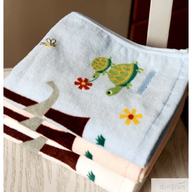 animal design cotton face towel
