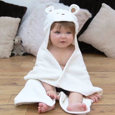 beautiful and comfortable baby hooded towel