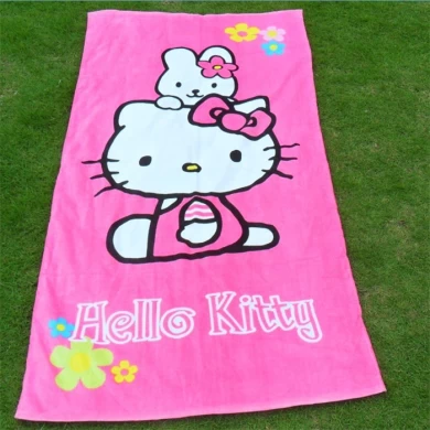 hello kitty printed beach towel