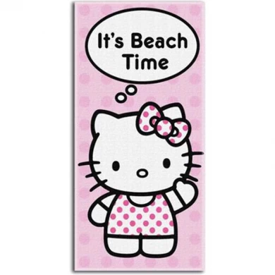 vente chaude Bonjour Kitty serviette de plage pour la promotion