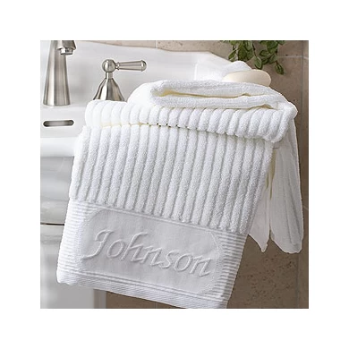 jacquard hotel towels