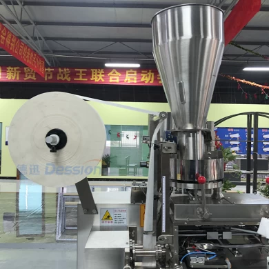Full automatic three sides sealing sachet tea leaf and small bag fruit tea packing machine price