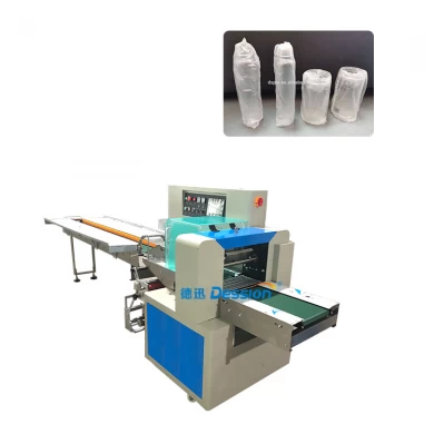 Automatic ceramic/plastic/glass/stainless steel vacuum cup/bottle sleeve cover bag wrapping and packing machine