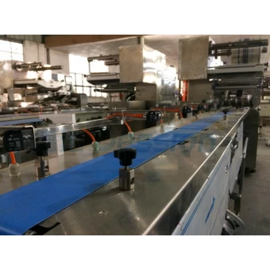 Automatic waffle cookies packing machine line