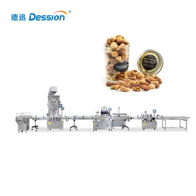 Foshan Dession Автоматическая гранулированная бутылка для наполнения арахиса, укупорка, маркировка, запайка, заводская цена