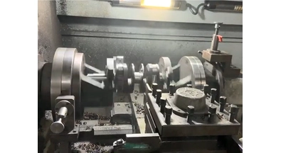 Hurricane Factory - Lathe VW Forged Crankshafts Machinig Progress