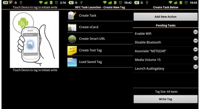 How to  set up nfc tags