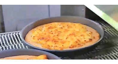 Résultat de cuisson au four à pizza