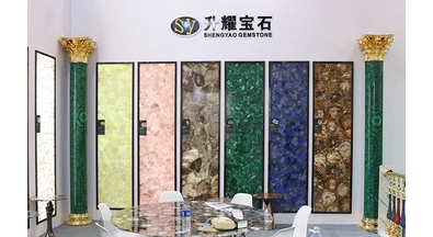 SHENGYAO GEMSTONE حالة مشروع بلاطة الأحجار شبه الكريمة