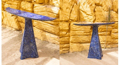 Blue Lapis Lazuli Console Table