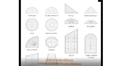 Una colección de persianas de formas, proveedor de persianas de formas de China, persianas de formas de madera