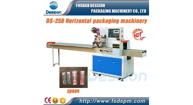 Ice cream spoon packaging machine