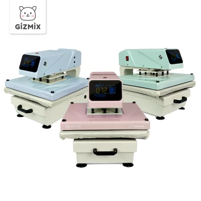 ​GIZMIX Model-X Auto Heat Press with Slide-out Plate 38x38cm / 40x50cm