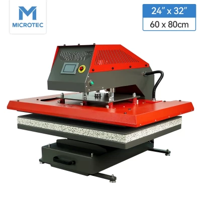 APHD-32 Pneumatic Large Heat Press 60x80cm with PLC Controller Automatic, Slide-out Under Plate