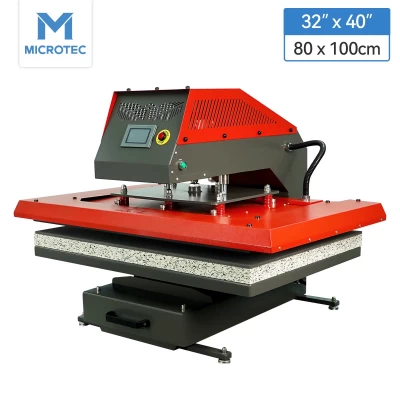 APHD-40 Pneumatic Large Heat Press 80x100cm with PLC Controller Automatic, Slide-out Under Plate