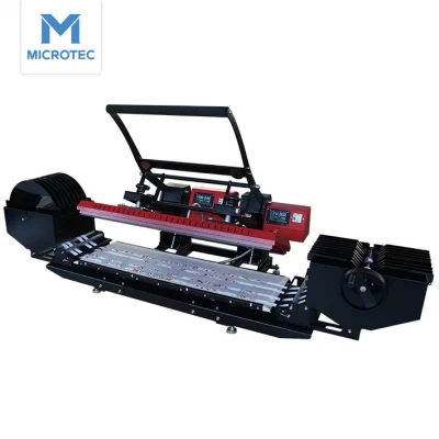 LZP Dual Heat Platen Lanyard Heat Press με χειροκίνητη συσκευή τροφοδοσίας 100x25cm
