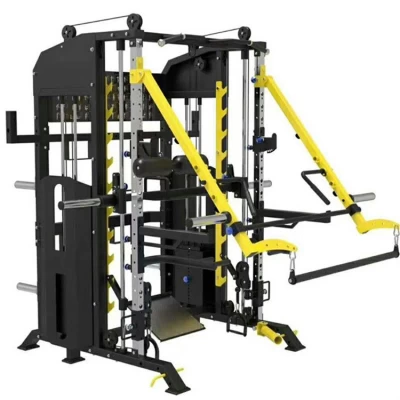 Gym fitness training smith machine power rack