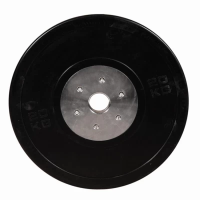 Black rubber competition bumper plates cross fitness products China manufacturer