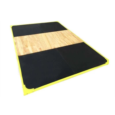 Gym strength training 2m*3m*3cm Rubber Wooden Weightlifting Platform