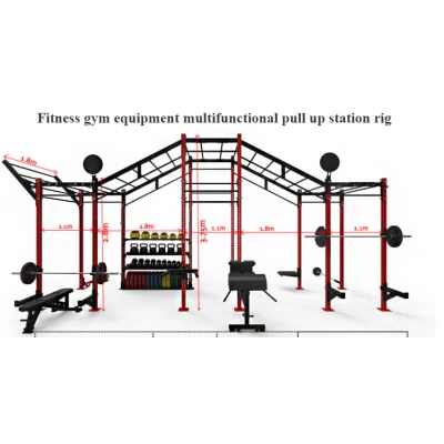 Novo Equipamento de Fitness Multifuncional Pull Up Station Rig