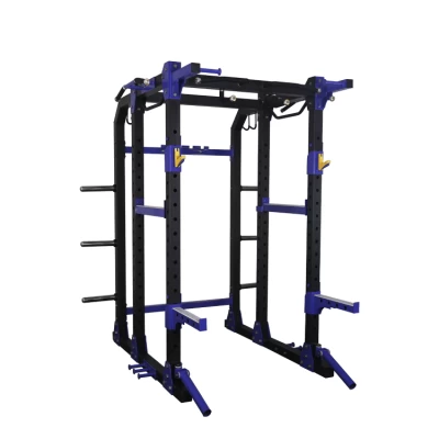 POWER SQUAT RACK CAGE STANDS CHIN UP DIPPING STATION