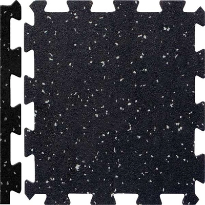 Black Recycled Rubber Floor Tiles Mats High Quality Gym Rubber Flooring Mats Interlock rubber mat