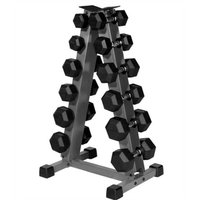 China 6 Pair Triangle Dumbbell Rack Stand Free Weight For Sport Trainer Manufacturer