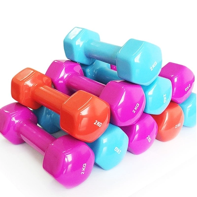 China hot sale 2020 new custom portable hex vinyl dumbbell