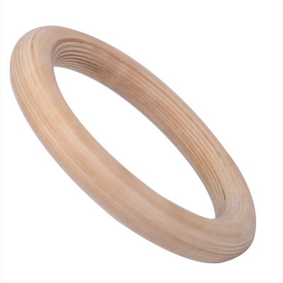 Gym Rings Nylon Strap Cross Fitness Wooden Training Gymnastic Rings