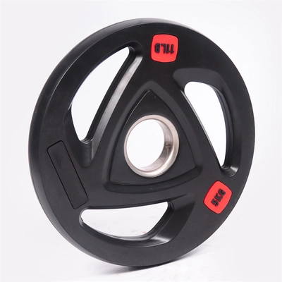 Wholesale black 3-hole rubber weight plate China factory supply