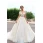 China OEM cauda longa vestidos de casamento vestido de noiva Luxuoso vestido de noiva com manga fabricante