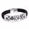 China Japan and South Korea titanium steel jewelry wholesale men Leather braided bracelet TS1 manufacturer