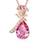China Rose Flower Necklace Female luxury element crystal pendant chain clasp chain jewelry Factory wholesale Na1 manufacturer