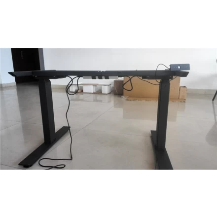 中国 Electric adjustable sit stand desk top workstation for factory office メーカー