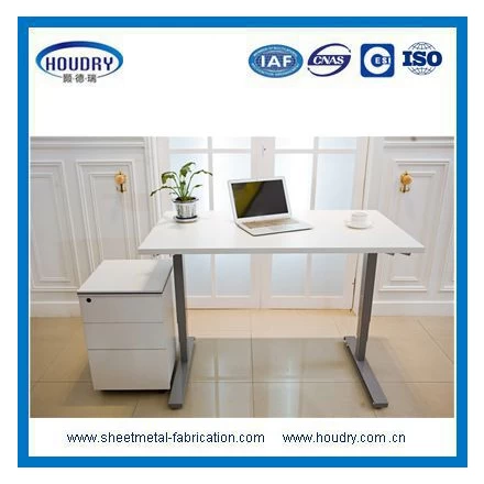 China Height Adjustable Mobile Laptop Computer Desk with Black Top fabricante