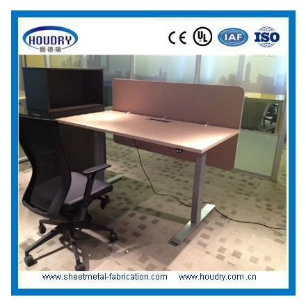चीन Modern office furniture electric standing desk with metal frame उत्पादक
