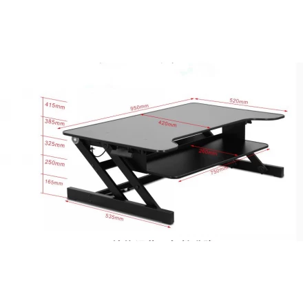 الصين Strong and Durable Adjustable Desks /Table For Two Monitors الصانع