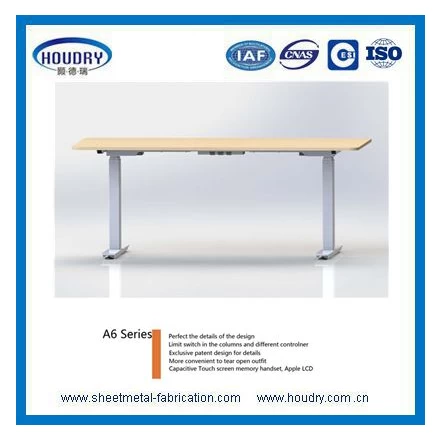 porcelana adjustable height adjustable height corner office desk fabricante